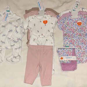 NWT Baby Girl Carter's Sets 4 Piece Bundle - 3 Months